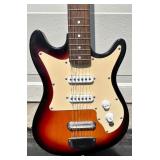 Harmony Model 02815 Electric Guitar with Ibanez GTA15R Amp and Fender Strap