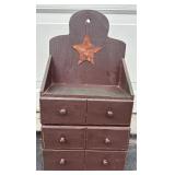 Antique Stoneware Crock, Creamery Poison Advertising Jug Out of Mpls., Wooden Cheese Box Drawers & Spool Collection