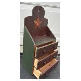 Antique Stoneware Crock, Creamery Poison Advertising Jug Out of Mpls., Wooden Cheese Box Drawers & Spool Collection