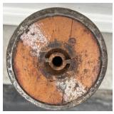 Antique Stoneware Crock, Creamery Poison Advertising Jug Out of Mpls., Wooden Cheese Box Drawers & Spool Collection