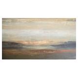 Framed Abstract Landscape Painting Signed by Artist