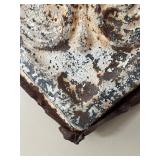 Antique Ornate Pressed Tin Ceiling Tile with Distressed Paint