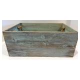 Rustic Wood Decor Set with Trays, Lantern, Faux Plant, and Block Sign