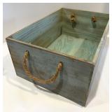 Rustic Wood Decor Set with Trays, Lantern, Faux Plant, and Block Sign