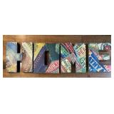 Vintage-Style Metal Wall Letters Spelling 