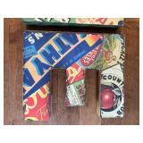 Vintage-Style Metal Wall Letters Spelling 