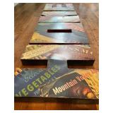 Vintage-Style Metal Wall Letters Spelling 