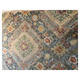 Large Area Rug with Multicolor Geometric and Floral Pattern