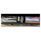 Pottery Barn Dark Wood Media Console with Sliding Doors