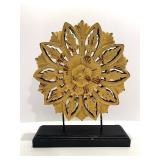 Decorative Home Decor Group with Wooden LOVE Box, Floral Plaque, and Faux Herb Planter