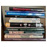 Sports and Football Book Lot with Brett Favre DVD