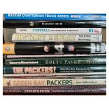 Sports and Football Book Lot with Brett Favre DVD