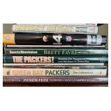 Sports and Football Book Lot with Brett Favre DVD