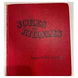 Vintage Games and Collectibles Lot including Book, Abacus, Tic-Tac-Toe, and Home Made Tins