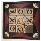 Vintage Games and Collectibles Lot including Book, Abacus, Tic-Tac-Toe, and Home Made Tins