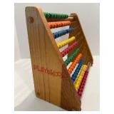 Vintage Games and Collectibles Lot including Book, Abacus, Tic-Tac-Toe, and Home Made Tins