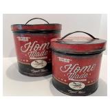 Vintage Games and Collectibles Lot including Book, Abacus, Tic-Tac-Toe, and Home Made Tins