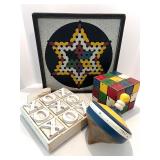 Collection of 4 Vintage Wooden Games and Toys