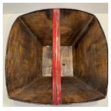 Vintage Decor Lot with Coca-Cola Crate, Old Dutch Potato Chips Tin, Red Wooden Basket, and Faux Succulent