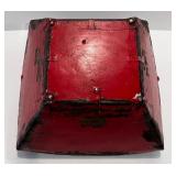 Vintage Decor Lot with Coca-Cola Crate, Old Dutch Potato Chips Tin, Red Wooden Basket, and Faux Succulent