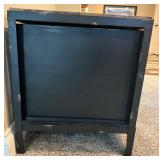 Metal and Wood Locker Storage Bench with 3 Compartments