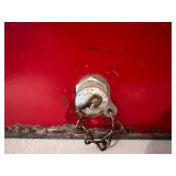 Vintage Red Metal Pleasure Chest Cooler with Duck Graphic