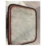 Vintage Red Metal Pleasure Chest Cooler with Duck Graphic