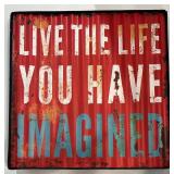 Home Decor Set with Signs, Vases, Candle and Faux Orchid