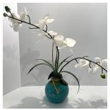 Home Decor Set with Signs, Vases, Candle and Faux Orchid