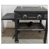 Blackstone 2-Burner Outdoor Gas Griddle with Lid and Side Shelf