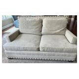 Bernhardt Upholstered Loveseat with Nailhead Trim