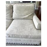 Bernhardt Upholstered Loveseat with Nailhead Trim