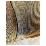 Brown Microfiber Sectional Sofa with Cushioned Seats