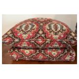 Set of 8 Decorative Throw Pillows with Plaid Woven Throw Blanket