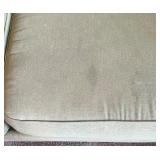 Used Beige Fabric Sleeper Sofa with Removable Cushions