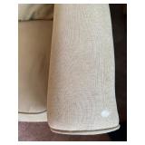 Used Beige Fabric Sleeper Sofa with Removable Cushions