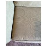 Used Beige Fabric Sleeper Sofa with Removable Cushions