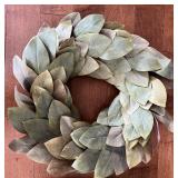 Magnolia Lane Wreath and Wooden 