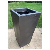 Pair of Tusco Cosmo 26 Inch Tall Black Planters