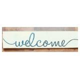 Rustic Wooden Welcome Sign for Home Decor