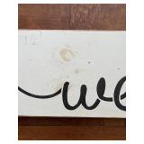 Rustic Wooden Welcome Sign for Home Decor