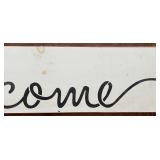 Rustic Wooden Welcome Sign for Home Decor
