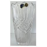 Block 24% Lead Crystal Cake Stand and Bohemia Crystal Vase Collection