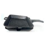 Lodge Cast Iron Grill Pan and 2 Griddles Set