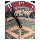 Timeworks Storytime Collection Baseball Pendulum Wall Clock