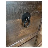 Pottery Barn Rustic Wood Sideboard Buffet with Drawers and Cabinet