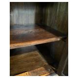 Pottery Barn Rustic Wood Sideboard Buffet with Drawers and Cabinet