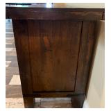 Pottery Barn Rustic Wood Sideboard Buffet with Drawers and Cabinet
