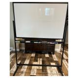 TSJ Office Rolling Dry Erase Whiteboard with Markers and Accessories