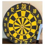 Dart Board and SKLZ Pro Mini Basketball Hoop Set